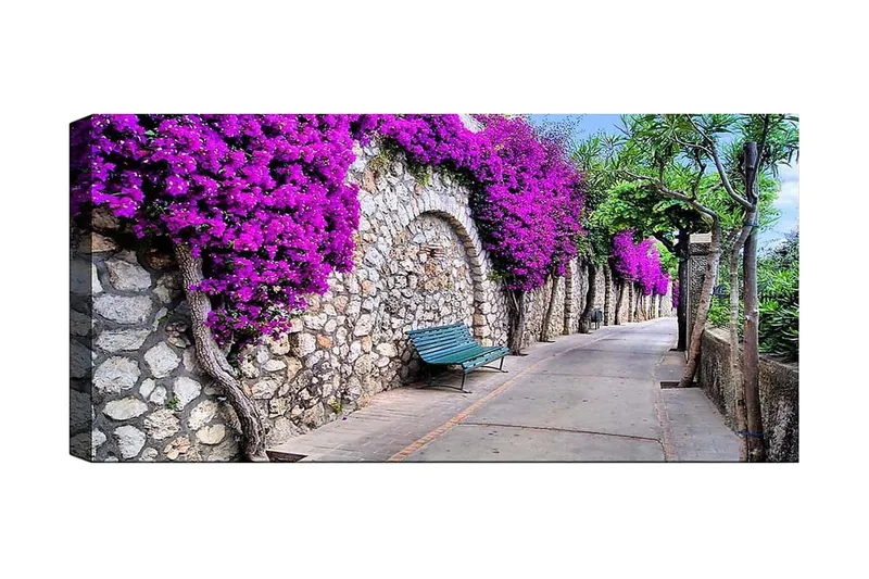 Canvasbillede YTY Floral & Botanical Flerfarvet, 120x50 cm