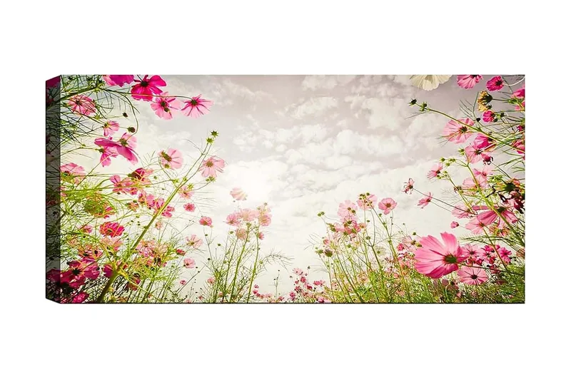 Canvasbillede YTY Floral & Botanical Flerfarvet, 120x50 cm