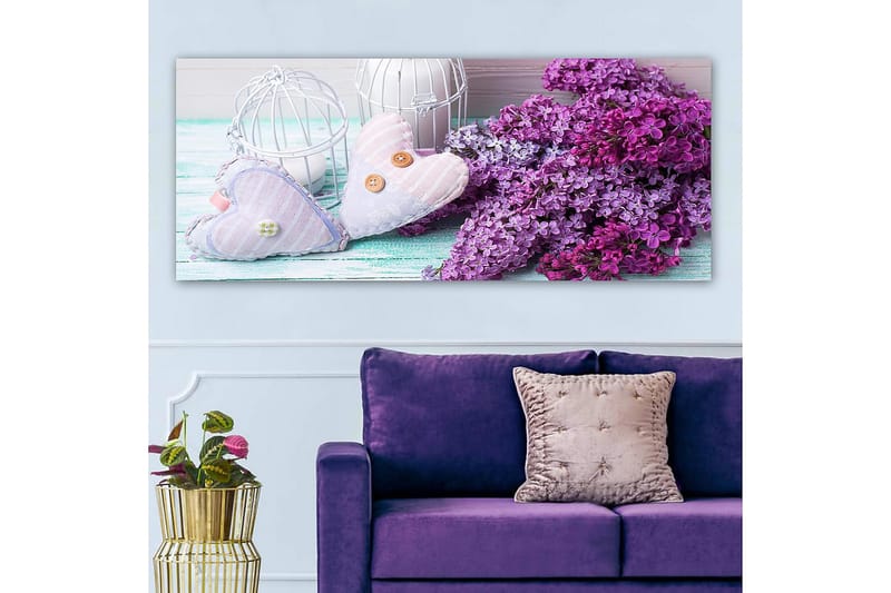 Canvasbillede YTY Floral & Botanical Flerfarvet - 120x50 cm - Boligtilbehør - Billeder & kunst - Billeder på lærred