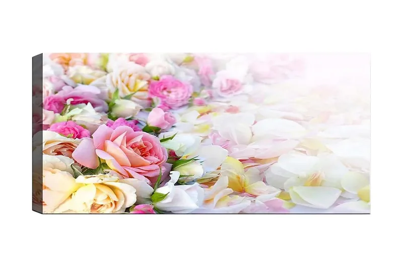 Canvasbillede YTY Floral & Botanical Flerfarvet, 120x50 cm