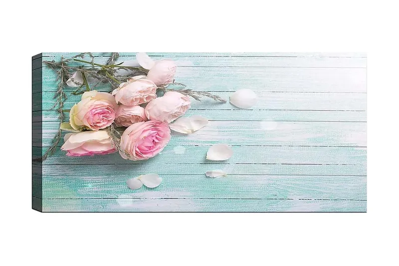 Canvasbillede YTY Floral & Botanical Flerfarvet, 120x50 cm