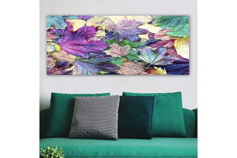 Canvasbillede YTY Floral & Botanical Flerfarvet - 120x50 cm - Boligtilbehør - Billeder & kunst - Billeder på lærred