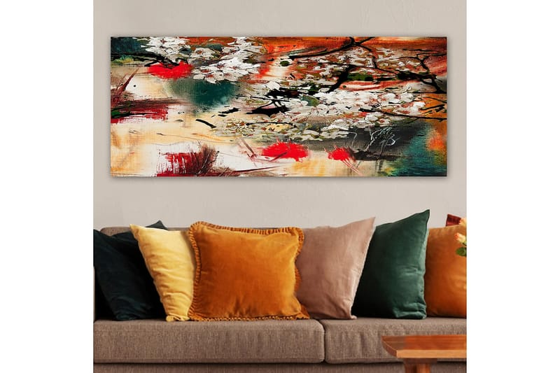 Canvasbillede YTY Floral & Botanical Flerfarvet - 120x50 cm - Boligtilbehør - Billeder & kunst - Billeder på lærred