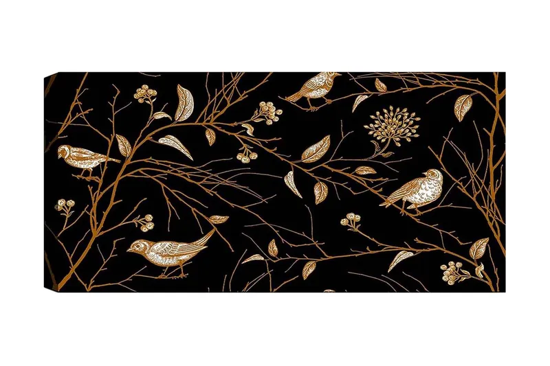 Canvasbillede YTY Floral & Botanical Flerfarvet, 120x50 cm