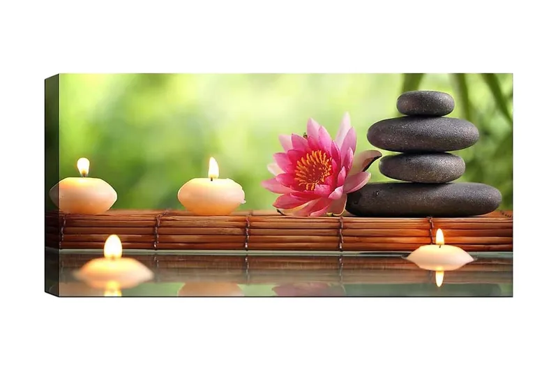 Canvasbillede YTY Floral & Botanical Flerfarvet, 120x50 cm