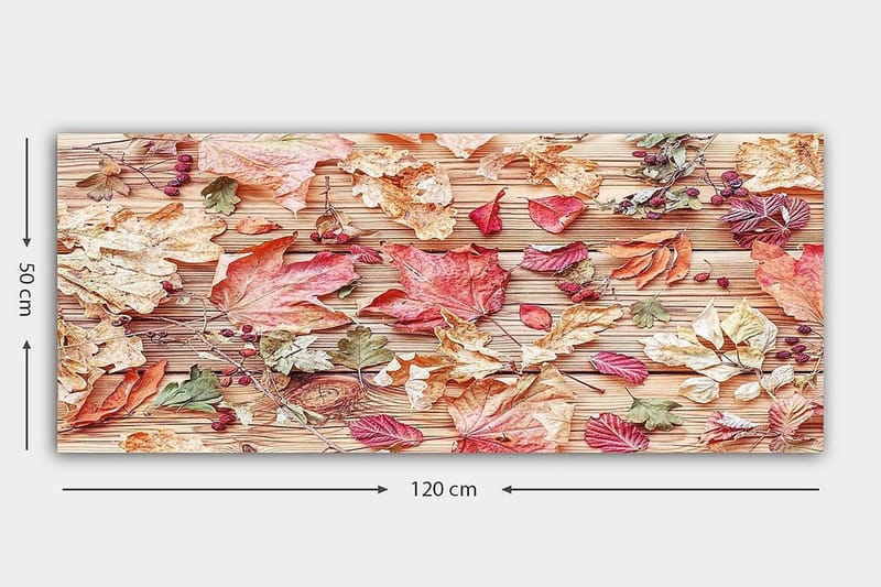Canvasbillede YTY Floral & Botanical Flerfarvet - 120x50 cm - Boligtilbehør - Billeder & kunst - Billeder på lærred