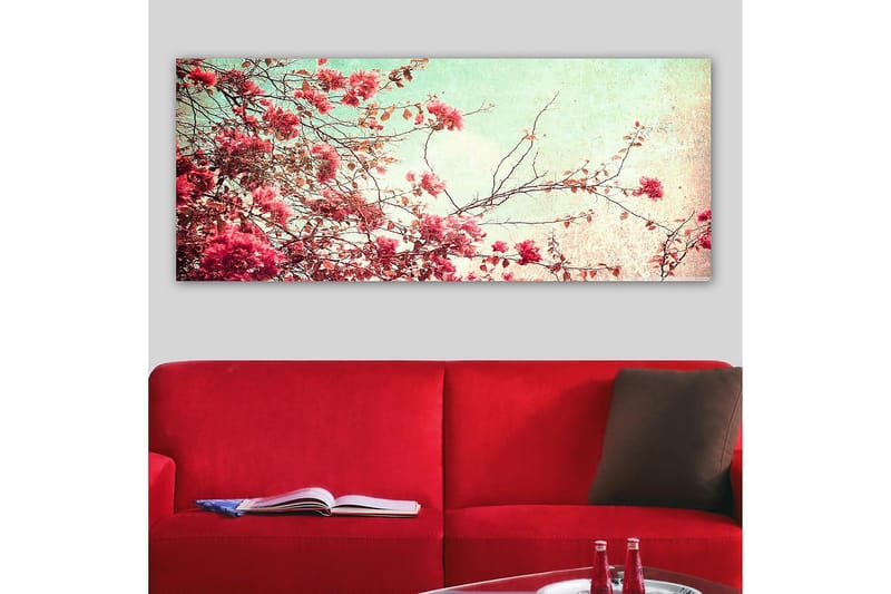 Canvasbillede YTY Floral & Botanical Flerfarvet - 120x50 cm - Boligtilbehør - Billeder & kunst - Billeder på lærred