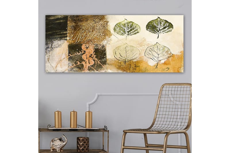 Canvasbillede YTY Floral & Botanical Flerfarvet - 120x50 cm - Boligtilbehør - Billeder & kunst - Billeder på lærred