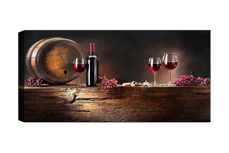 Canvasbillede YTY Food & Beverage Flerfarvet, 120x50 cm