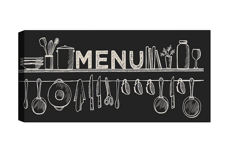 Canvasbillede YTY Food & Beverage Flerfarvet - 120x50 cm - Boligtilbehør - Billeder & kunst - Billeder på lærred