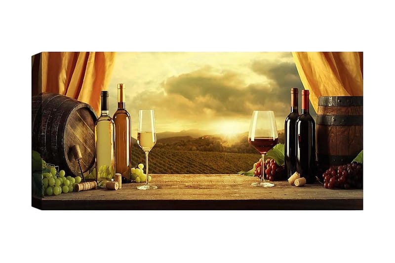 Canvasbillede YTY Food & Beverage Flerfarvet - 120x50 cm - Boligtilbehør - Billeder & kunst - Billeder på lærred