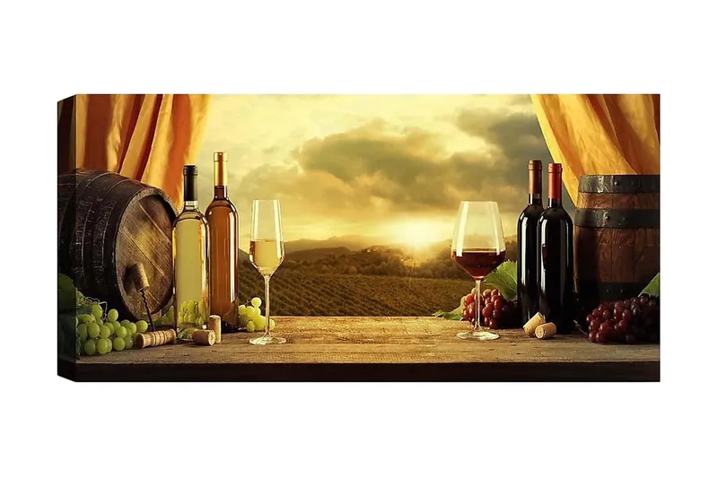 Canvasbillede YTY Food & Beverage Flerfarvet, 120x50 cm