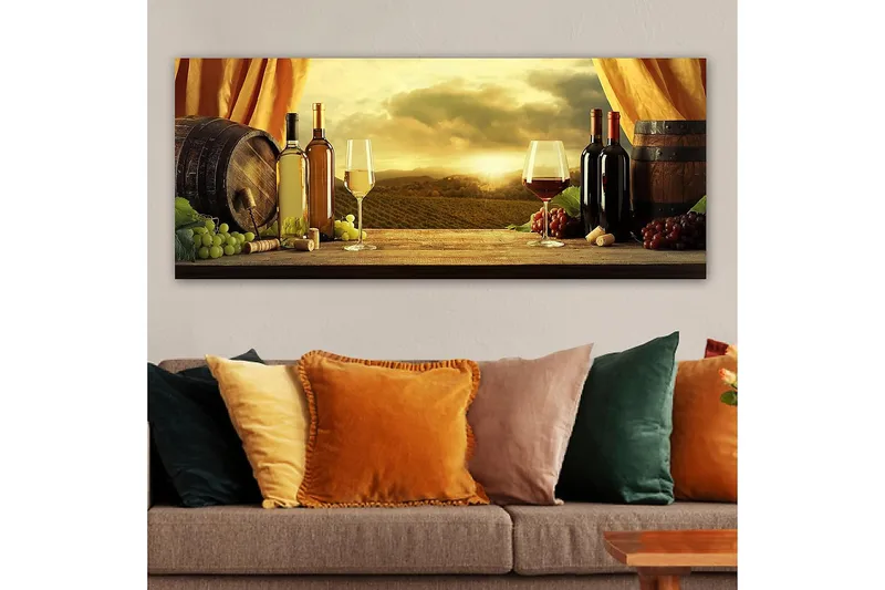 Canvasbillede YTY Food & Beverage Flerfarvet - 120x50 cm - Boligtilbehør - Billeder & kunst - Billeder på lærred