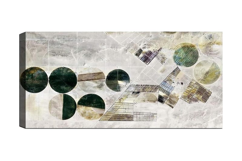 Canvasbillede YTY Geometric Flerfarvet - 120x50 cm - Boligtilbehør - Billeder & kunst - Billeder på lærred