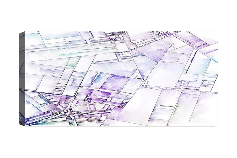 Canvasbillede YTY Geometric Flerfarvet - 120x50 cm - Boligtilbehør - Billeder & kunst - Billeder på lærred