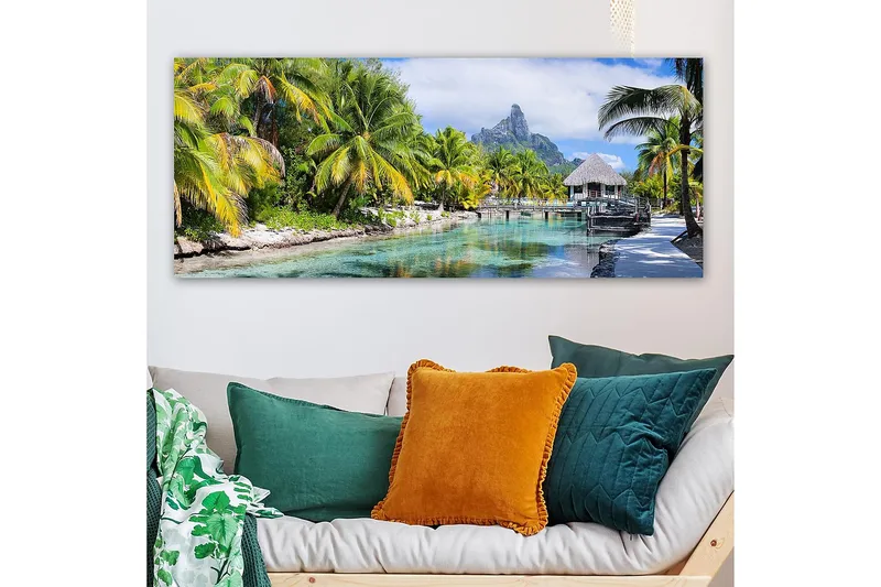 Canvasbillede YTY Landscape & Nature Flerfarvet - 120x50 cm - Boligtilbehør - Billeder & kunst - Billeder på lærred