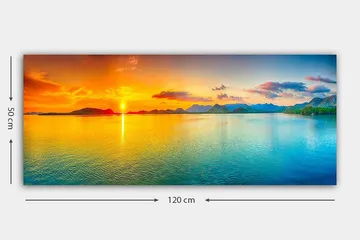 Canvasbillede YTY Landscape & Nature Flerfarvet - 120x50 cm - Boligtilbehør - Billeder & kunst - Billeder på lærred