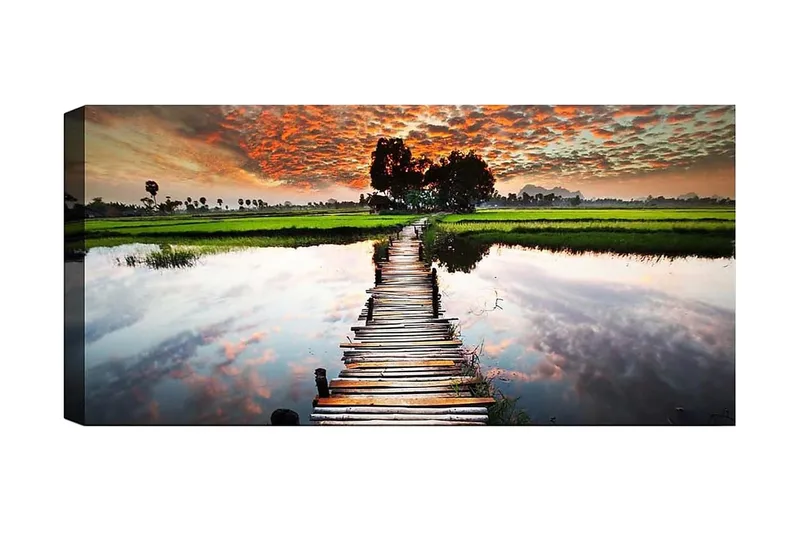 Canvasbillede YTY Landscape & Nature Flerfarvet, 120x50 cm