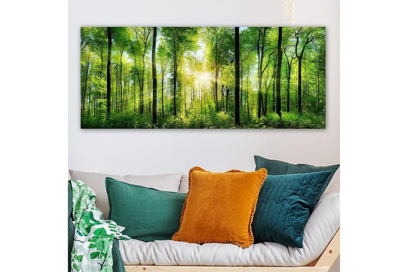 Canvasbillede YTY Landscape & Nature Flerfarvet - 120x50 cm - Boligtilbehør - Billeder & kunst - Billeder på lærred