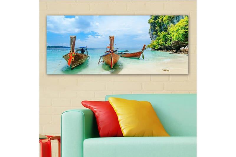 Canvasbillede YTY Landscape & Nature Flerfarvet - 120x50 cm - Boligtilbehør - Billeder & kunst - Billeder på lærred