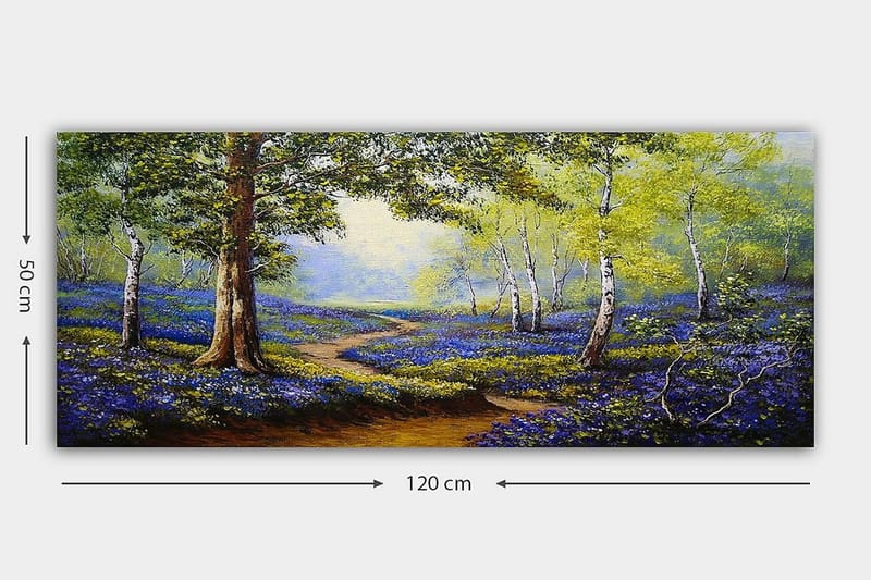 Canvasbillede YTY Landscape & Nature Flerfarvet - 120x50 cm - Boligtilbehør - Billeder & kunst - Billeder på lærred