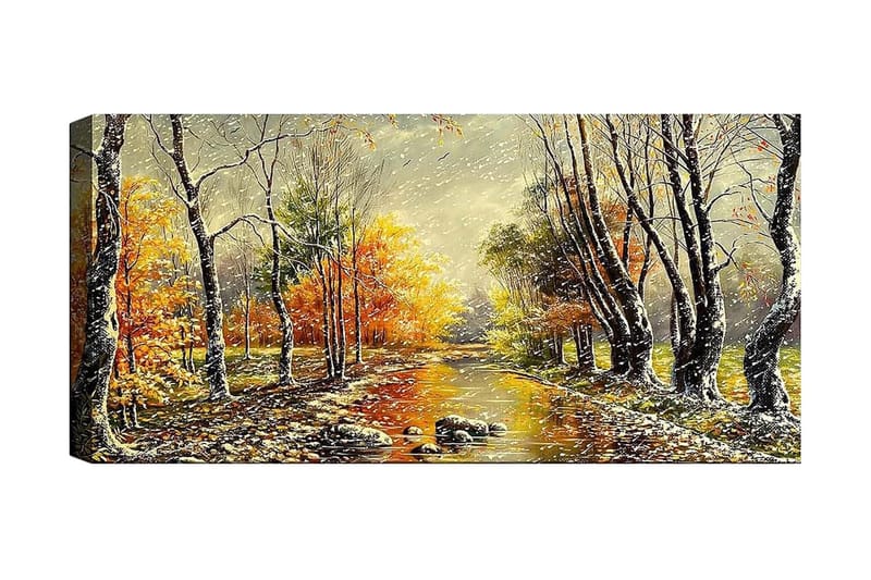Canvasbillede YTY Landscape & Nature Flerfarvet - 120x50 cm - Boligtilbehør - Billeder & kunst - Billeder på lærred