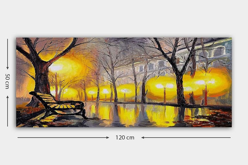 Canvasbillede YTY Landscape & Nature Flerfarvet - 120x50 cm - Boligtilbehør - Billeder & kunst - Billeder på lærred