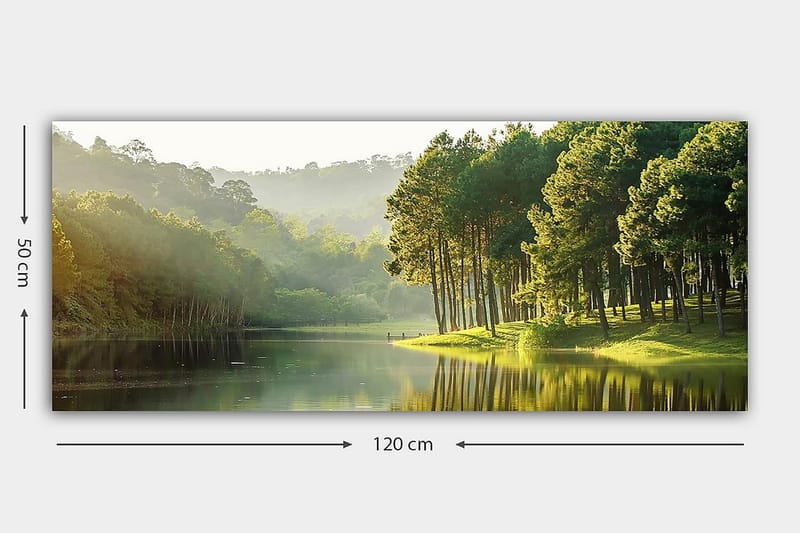 Canvasbillede YTY Landscape & Nature Flerfarvet - 120x50 cm - Boligtilbehør - Billeder & kunst - Billeder på lærred