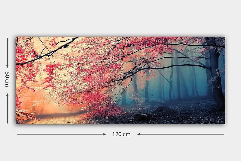 Canvasbillede YTY Landscape & Nature Flerfarvet - 120x50 cm - Boligtilbehør - Billeder & kunst - Billeder på lærred