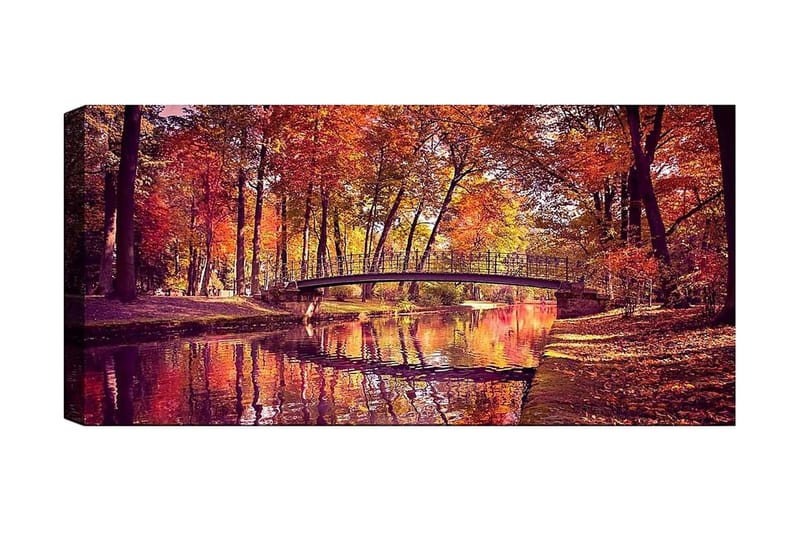 Canvasbillede YTY Landscape & Nature Flerfarvet - 120x50 cm - Boligtilbehør - Billeder & kunst - Billeder på lærred