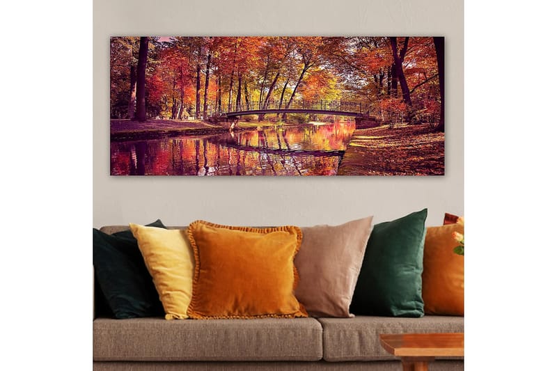 Canvasbillede YTY Landscape & Nature Flerfarvet - 120x50 cm - Boligtilbehør - Billeder & kunst - Billeder på lærred