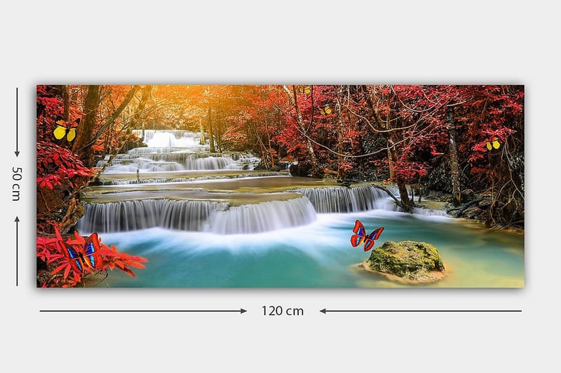 Canvasbillede YTY Landscape & Nature Flerfarvet - 120x50 cm - Boligtilbehør - Billeder & kunst - Billeder på lærred
