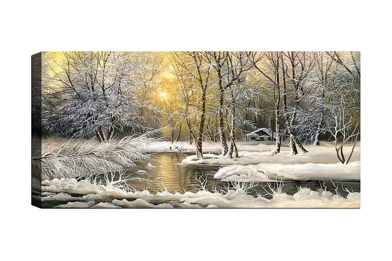 Canvasbillede YTY Landscape & Nature Flerfarvet - 120x50 cm - Boligtilbehør - Billeder & kunst - Billeder på lærred