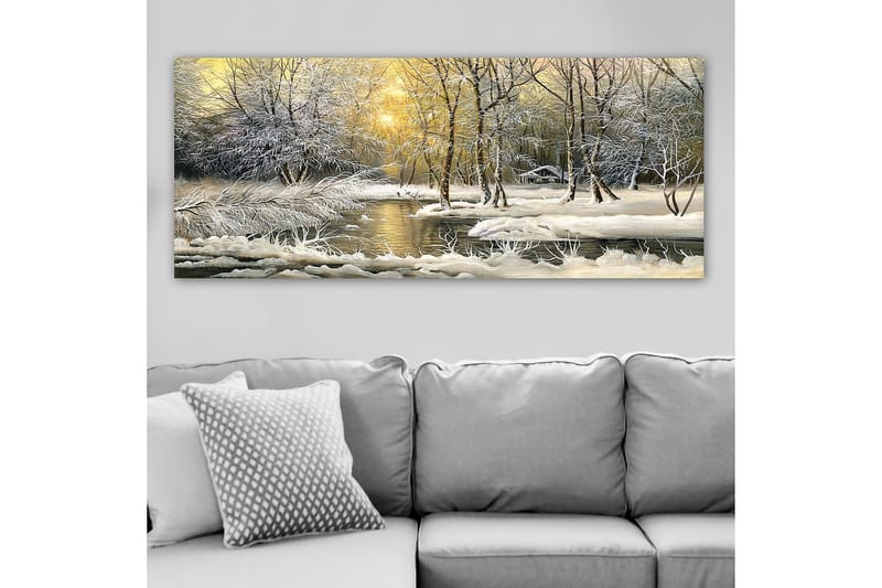 Canvasbillede YTY Landscape & Nature Flerfarvet - 120x50 cm - Boligtilbehør - Billeder & kunst - Billeder på lærred