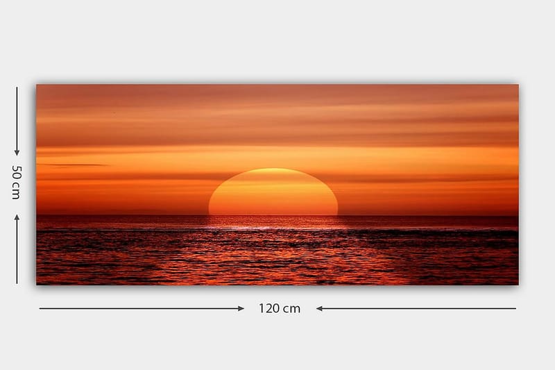 Canvasbillede YTY Landscape & Nature Flerfarvet - 120x50 cm - Boligtilbehør - Billeder & kunst - Billeder på lærred