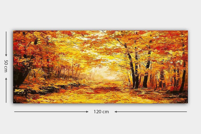 Canvasbillede YTY Landscape & Nature Flerfarvet - 120x50 cm - Boligtilbehør - Billeder & kunst - Billeder på lærred