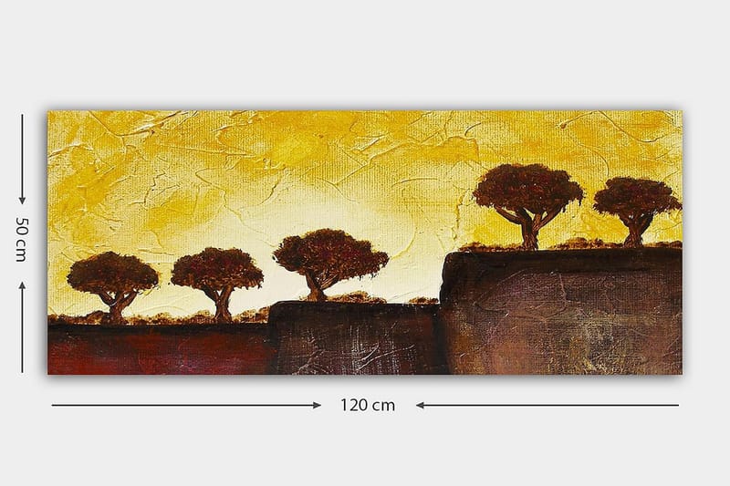 Canvasbillede YTY Landscape & Nature Flerfarvet - 120x50 cm - Boligtilbehør - Billeder & kunst - Billeder på lærred