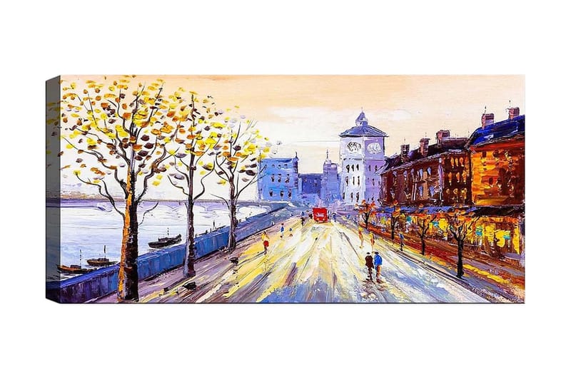Canvasbillede YTY Landscape & Nature Flerfarvet - 120x50 cm - Boligtilbehør - Billeder & kunst - Billeder på lærred
