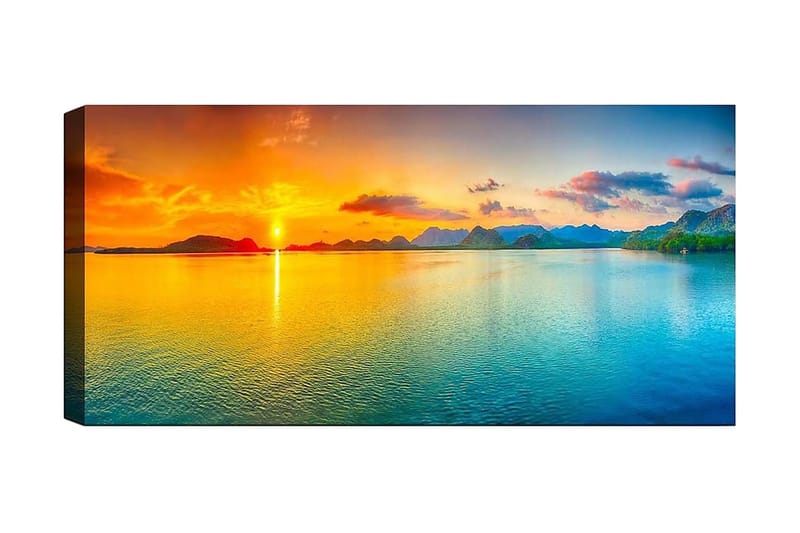 Canvasbillede YTY Landscape & Nature Flerfarvet - 120x50 cm - Boligtilbehør - Billeder & kunst - Billeder på lærred