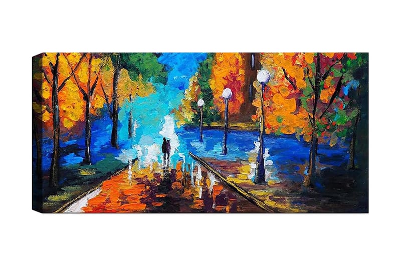 Canvasbillede YTY Landscape & Nature Flerfarvet - 120x50 cm - Boligtilbehør - Billeder & kunst - Billeder på lærred