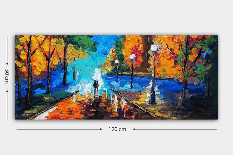Canvasbillede YTY Landscape & Nature Flerfarvet - 120x50 cm - Boligtilbehør - Billeder & kunst - Billeder på lærred