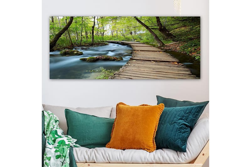 Canvasbillede YTY Landscape & Nature Flerfarvet - 120x50 cm - Boligtilbehør - Billeder & kunst - Billeder på lærred