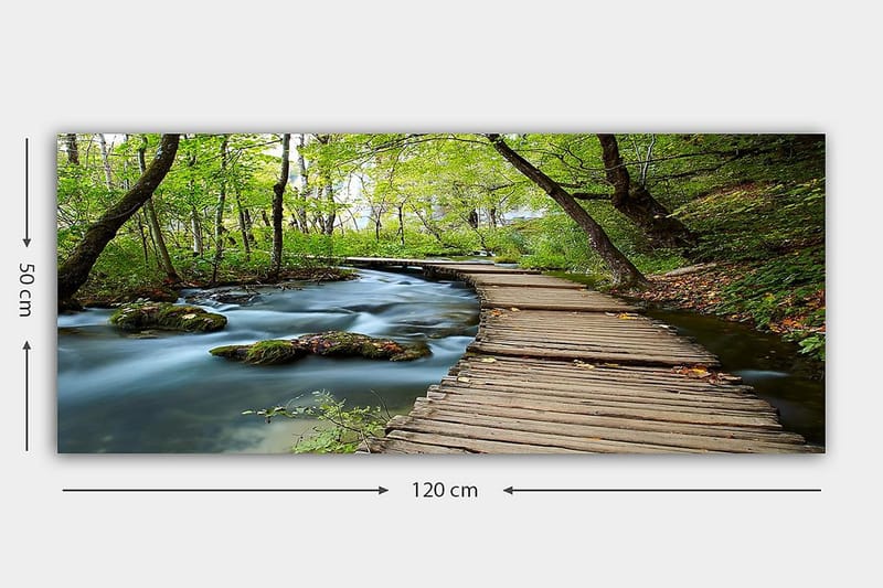 Canvasbillede YTY Landscape & Nature Flerfarvet - 120x50 cm - Boligtilbehør - Billeder & kunst - Billeder på lærred