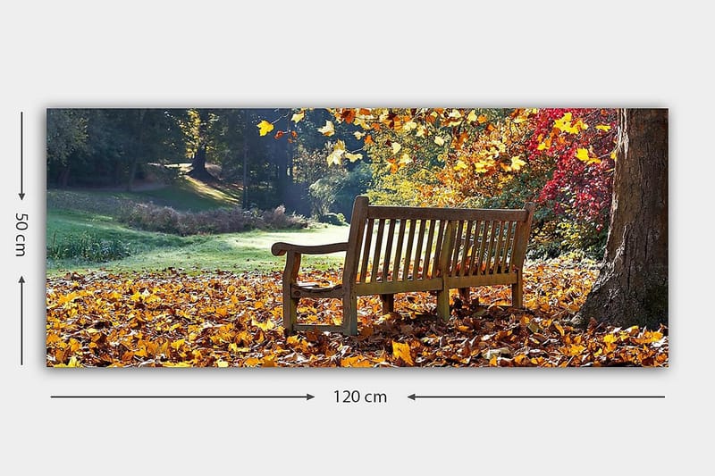 Canvasbillede YTY Landscape & Nature Flerfarvet - 120x50 cm - Boligtilbehør - Billeder & kunst - Billeder på lærred