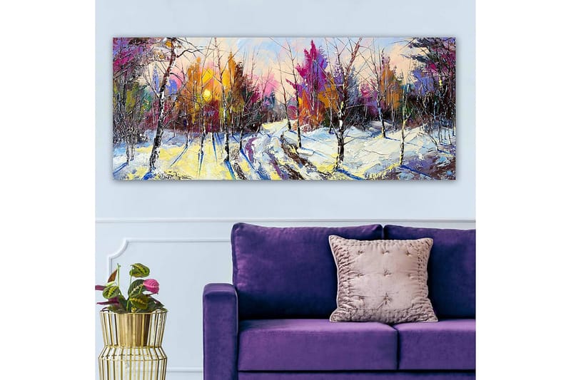 Canvasbillede YTY Landscape & Nature Flerfarvet - 120x50 cm - Boligtilbehør - Billeder & kunst - Billeder på lærred