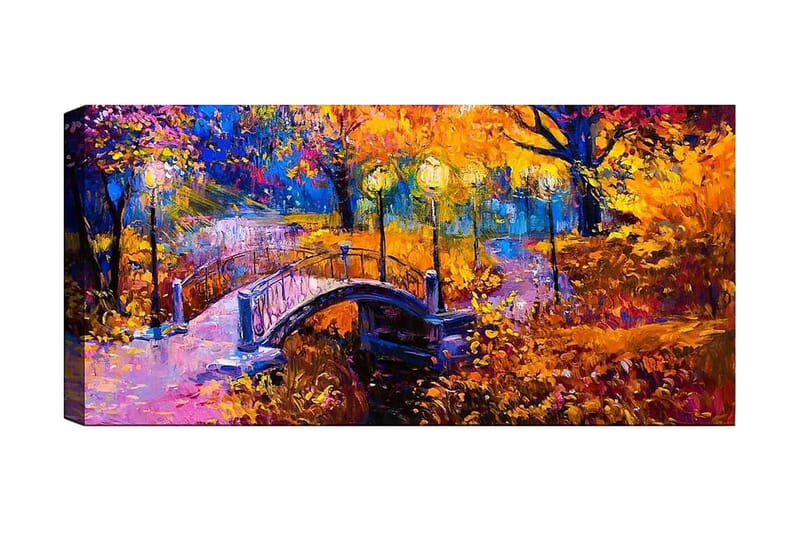 Canvasbillede YTY Landscape & Nature Flerfarvet - 120x50 cm - Boligtilbehør - Billeder & kunst - Billeder på lærred
