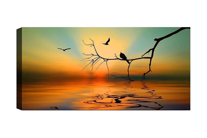 Canvasbillede YTY Landscape & Nature Flerfarvet - 120x50 cm - Boligtilbehør - Billeder & kunst - Billeder på lærred