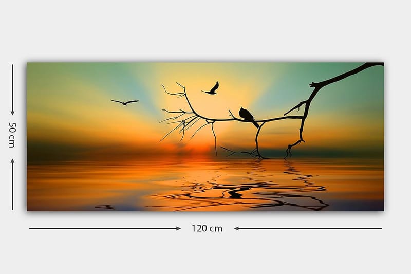 Canvasbillede YTY Landscape & Nature Flerfarvet - 120x50 cm - Boligtilbehør - Billeder & kunst - Billeder på lærred