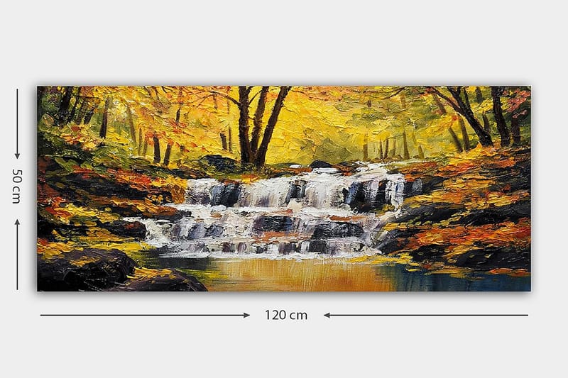 Canvasbillede YTY Landscape & Nature Flerfarvet - 120x50 cm - Boligtilbehør - Billeder & kunst - Billeder på lærred