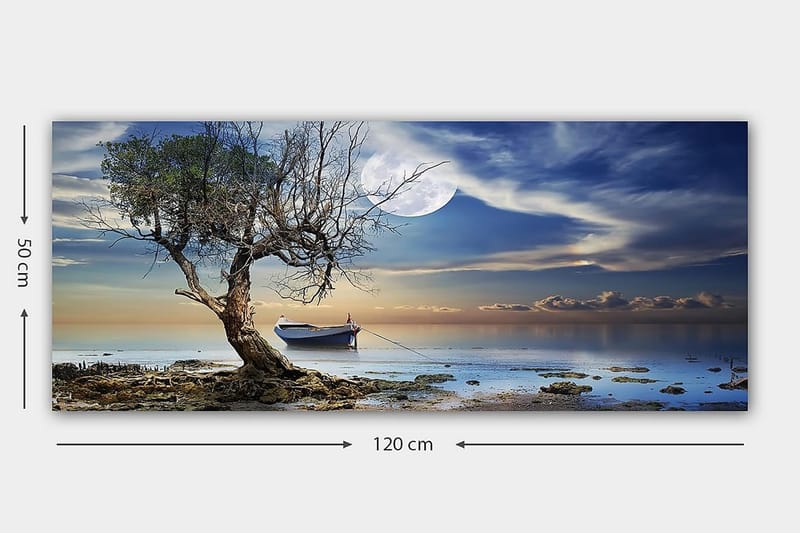 Canvasbillede YTY Landscape & Nature Flerfarvet - 120x50 cm - Boligtilbehør - Billeder & kunst - Billeder på lærred